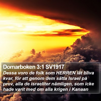 Domarboken 3:1 SV1917 Bible Verse Image