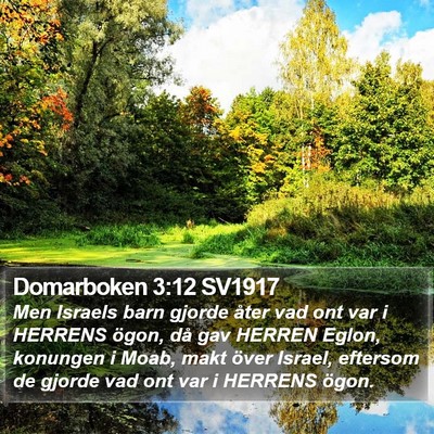Domarboken 3:12 SV1917 Bible Verse Image