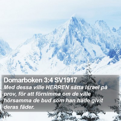 Domarboken 3:4 SV1917 Bible Verse Image