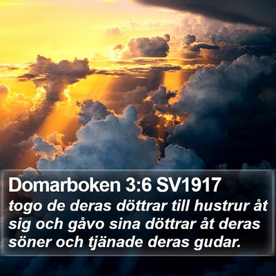 Domarboken 3:6 SV1917 Bible Verse Image