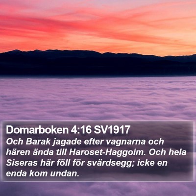 Domarboken 4:16 SV1917 Bible Verse Image