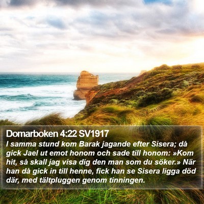 Domarboken 4:22 SV1917 Bible Verse Image