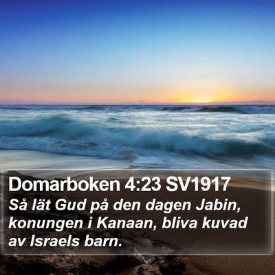 Domarboken 4:23 SV1917 Bible Verse Image