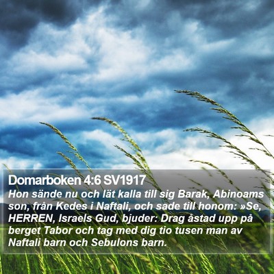 Domarboken 4:6 SV1917 Bible Verse Image
