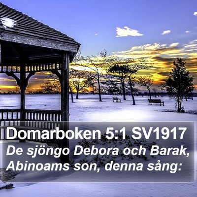 Domarboken 5:1 SV1917 Bible Verse Image