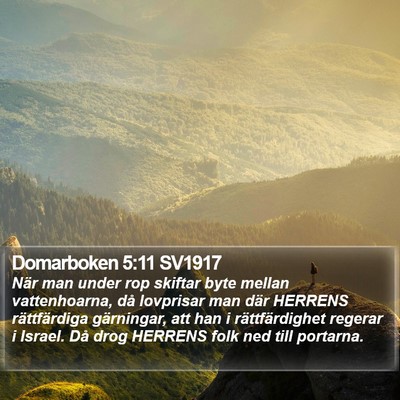 Domarboken 5:11 SV1917 Bible Verse Image