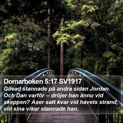 Domarboken 5:17 SV1917 Bible Verse Image
