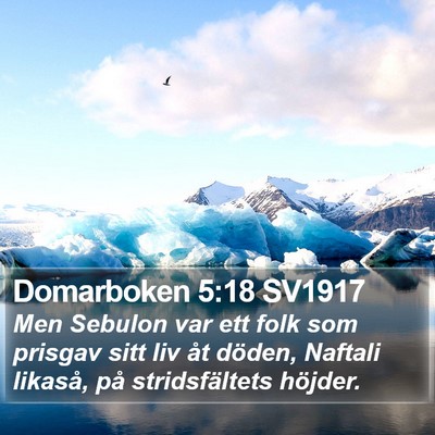 Domarboken 5:18 SV1917 Bible Verse Image