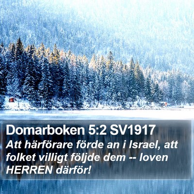 Domarboken 5:2 SV1917 Bible Verse Image
