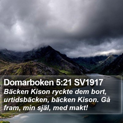 Domarboken 5:21 SV1917 Bible Verse Image