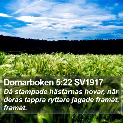 Domarboken 5:22 SV1917 Bible Verse Image