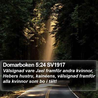 Domarboken 5:24 SV1917 Bible Verse Image