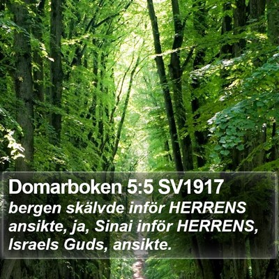 Domarboken 5:5 SV1917 Bible Verse Image