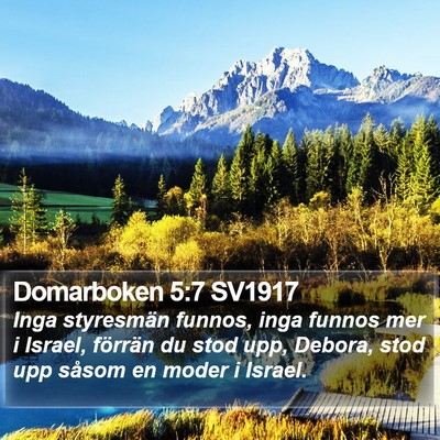Domarboken 5:7 SV1917 Bible Verse Image