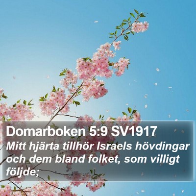 Domarboken 5:9 SV1917 Bible Verse Image