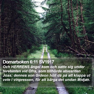 Domarboken 6:11 SV1917 Bible Verse Image