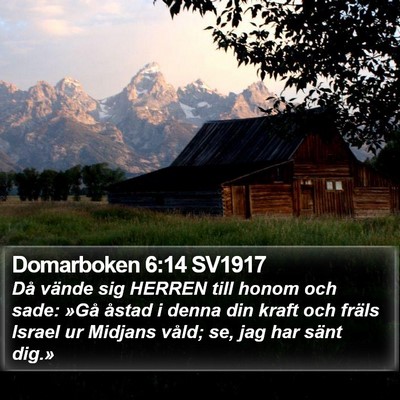 Domarboken 6:14 SV1917 Bible Verse Image