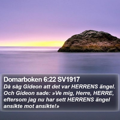 Domarboken 6:22 SV1917 Bible Verse Image