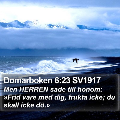 Domarboken 6:23 SV1917 Bible Verse Image
