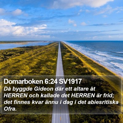 Domarboken 6:24 SV1917 Bible Verse Image