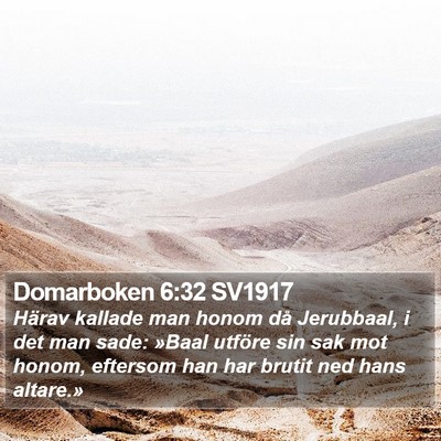 Domarboken 6:32 SV1917 Bible Verse Image