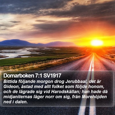 Domarboken 7:1 SV1917 Bible Verse Image