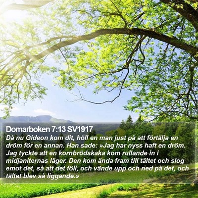Domarboken 7:13 SV1917 Bible Verse Image
