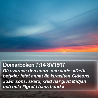 Domarboken 7:14 SV1917 Bible Verse Image