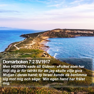 Domarboken 7:2 SV1917 Bible Verse Image