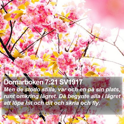 Domarboken 7:21 SV1917 Bible Verse Image