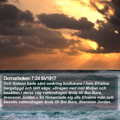 Domarboken 7:24 SV1917 Bible Verse Image