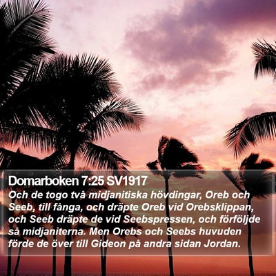 Domarboken 7:25 SV1917 Bible Verse Image