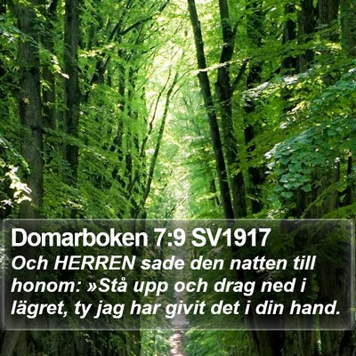 Domarboken 7:9 SV1917 Bible Verse Image