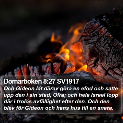 Domarboken 8:27 SV1917 Bible Verse Image