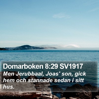 Domarboken 8:29 SV1917 Bible Verse Image