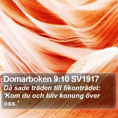Domarboken 9:10 SV1917 Bible Verse Image