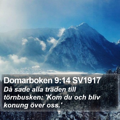 Domarboken 9:14 SV1917 Bible Verse Image