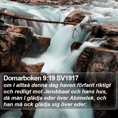 Domarboken 9:19 SV1917 Bible Verse Image