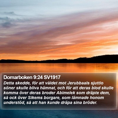 Domarboken 9:24 SV1917 Bible Verse Image