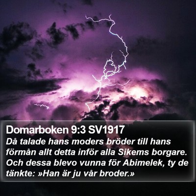 Domarboken 9:3 SV1917 Bible Verse Image
