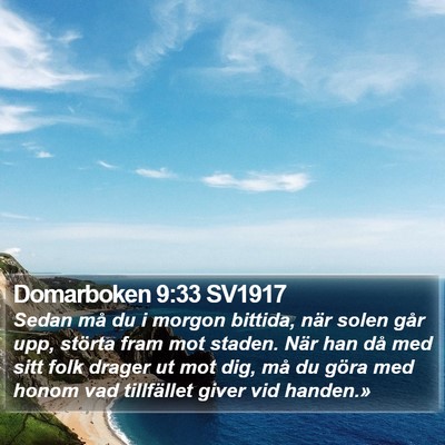 Domarboken 9:33 SV1917 Bible Verse Image
