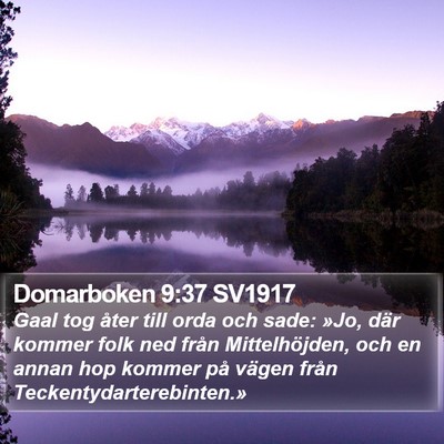Domarboken 9:37 SV1917 Bible Verse Image