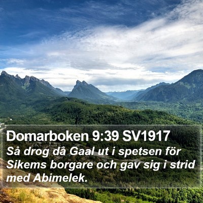 Domarboken 9:39 SV1917 Bible Verse Image
