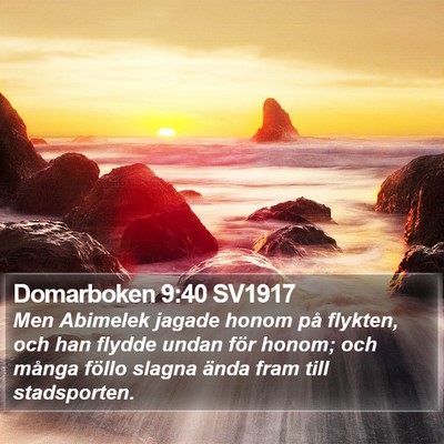 Domarboken 9:40 SV1917 Bible Verse Image