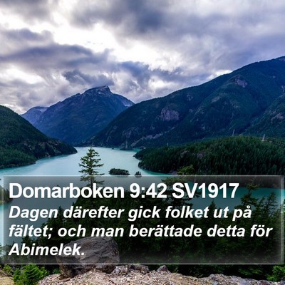 Domarboken 9:42 SV1917 Bible Verse Image