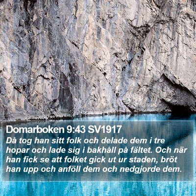 Domarboken 9:43 SV1917 Bible Verse Image