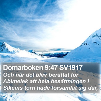 Domarboken 9:47 SV1917 Bible Verse Image
