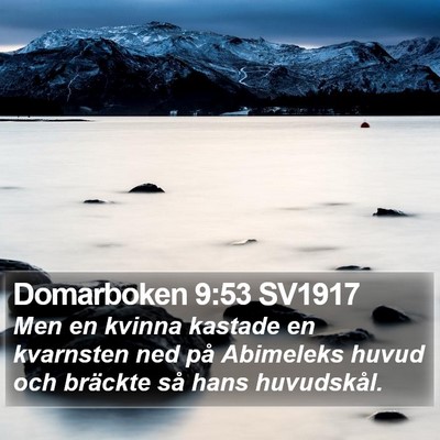 Domarboken 9:53 SV1917 Bible Verse Image