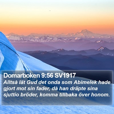 Domarboken 9:56 SV1917 Bible Verse Image