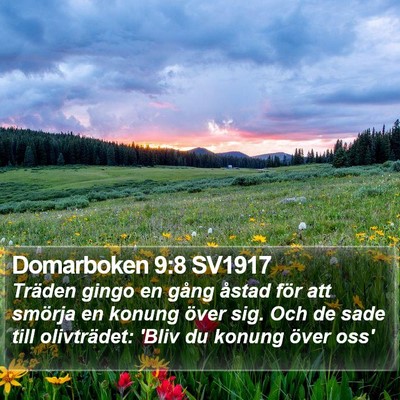 Domarboken 9:8 SV1917 Bible Verse Image